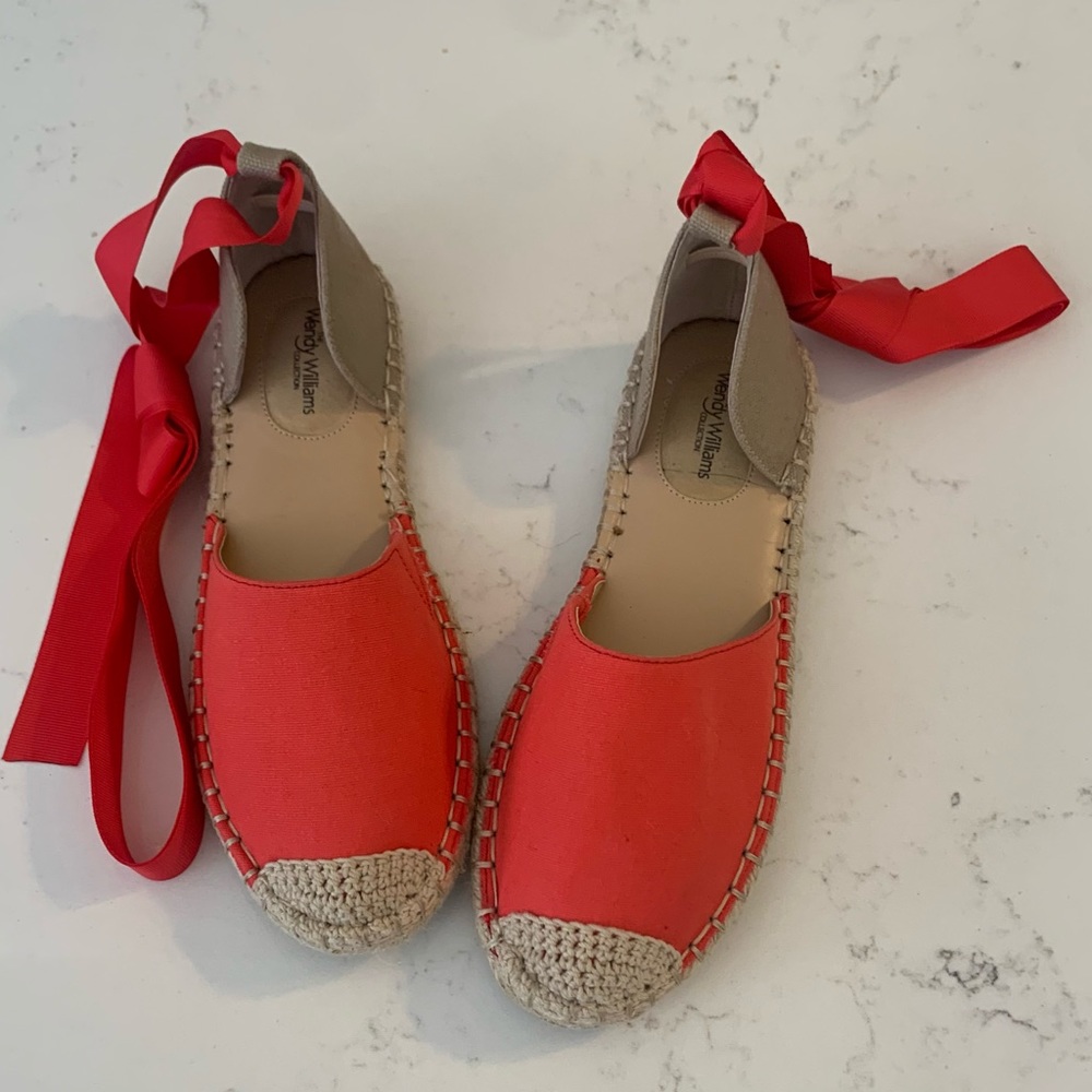 Canvas Espadrille Lace Up Sandals